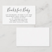 帳簿要求 |ベビーシャワー招待状挿入 名刺 (正面/裏面)