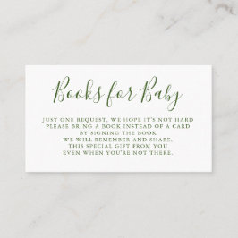 帳簿要求 |ベビーシャワー招待状挿入 名刺