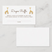 帳簿要求 |ベビーシャワー招待状挿入 名刺 (正面/裏面)