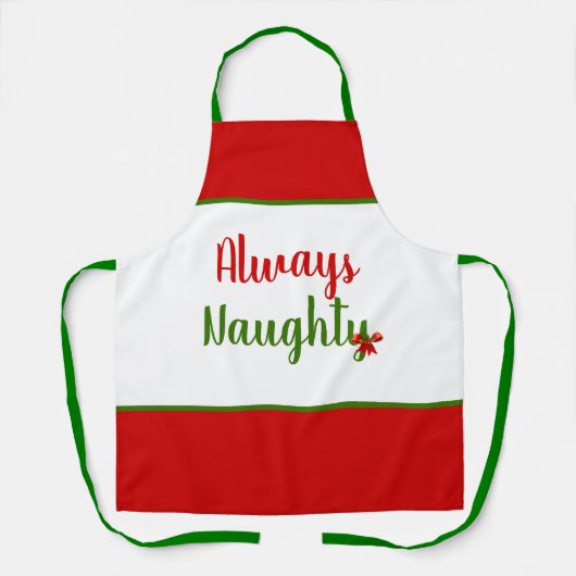 常おもしろいにクリいけなスマス エプロン (正面)