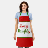 常おもしろいにクリいけなスマス エプロン (着用した状態)