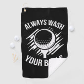 常おもしろいにボールを洗う ゴルフタオル (インサイチュ)