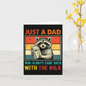 常おもしろいに一緒に戻るただのパパ来だ カード (黄色い花)