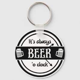常おもしろいにBeer O'clock Keychain キーホルダー