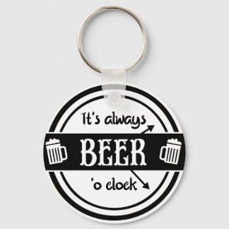 常おもしろいにBeer O'clock Keychain キーホルダー