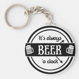 常おもしろいにBeer O'clock Keychain キーホルダー