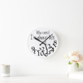 常おもしろい遅 ラウンド壁時計 (ホーム)