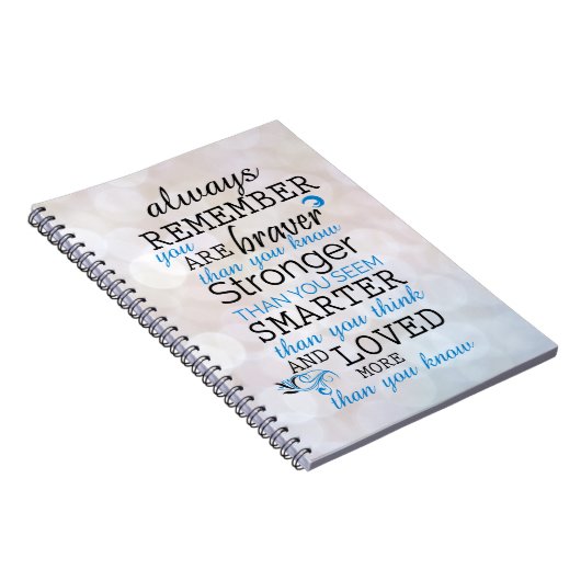 常にあなたが勇敢であることを覚えている ノートブック (右側)