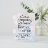 常にあなたが勇敢であることを覚えている ポストカード (スタンド正面)