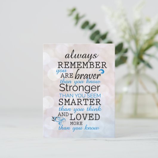 常にあなたが勇敢であることを覚えている ポストカード (スタンド正面)