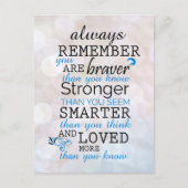 常にあなたが勇敢であることを覚えている ポストカード (正面)