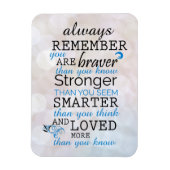 常にあなたが勇敢であることを覚えている マグネット (縦)