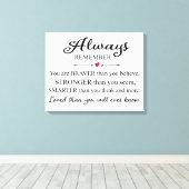 常にあなたが愛される壁のプリント キャンバスプリント (インサイチュ (ウッドフロア))