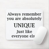 常にあなたが絶対に覚えユニークて… マウスパッド (マウス)