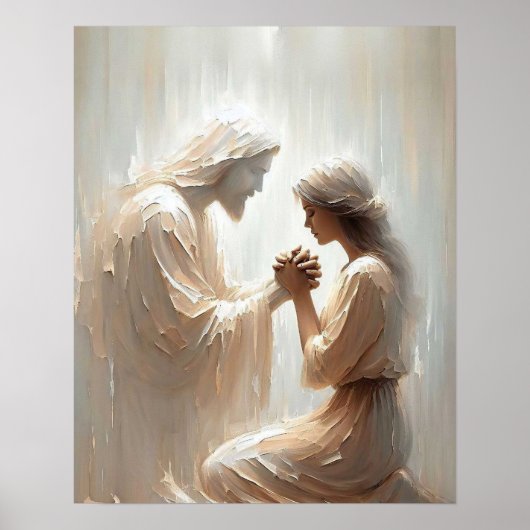 常にあなたと,クリスチャンの芸術,イエスと女 ポスター (正面)