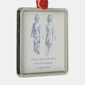 常にあなたのハート引用文 メタルオーナメント (右)