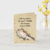 常にあなたのハート感動的引用文 カード (黄色い花)