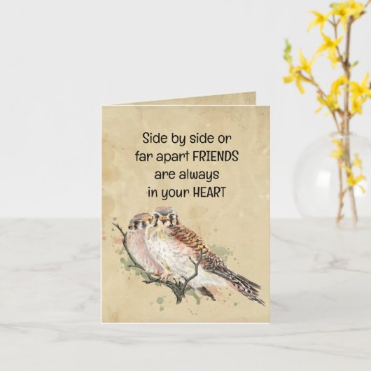 常にあなたのハート感動的引用文 カード (黄色い花)