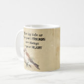 常にあなたのハート感動的引用文 コーヒーマグカップ (正面左)
