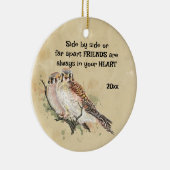 常にあなたのハート感動的引用文 セラミックオーナメント (右)