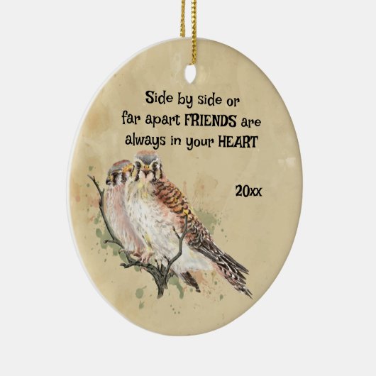 常にあなたのハート感動的引用文 セラミックオーナメント (右)