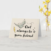 常にあなたの友達でいるよ カード (黄色い花)