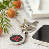 常にあなたの夢を生きるやる気を起こさせる キーホルダー (側面)