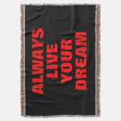 常にあなたの夢を生きるやる気を起こさせる スローブランケット (正面縦)