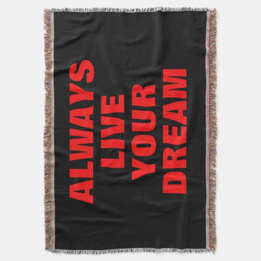 常にあなたの夢を生きるやる気を起こさせる スローブランケット (正面縦)