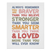 常にあなたは勇気があることを覚えていて ポスター (正面)