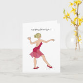 常におもしろいからDance Noteカード カード (黄色い花)