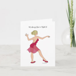 常におもしろいからDance Noteカード カード