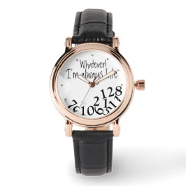 常におもしろい後半の番号顔 腕時計