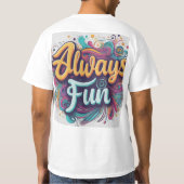 常におもしろい Tシャツ (裏面)