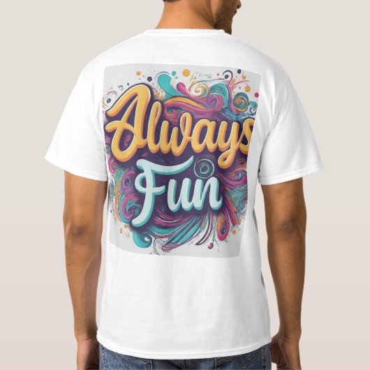 常におもしろい Tシャツ (裏面)