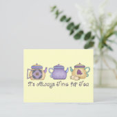 常にお茶の時間に割り当てる(&A) ポストカード (スタンド正面)