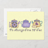 常にお茶の時間に割り当てる(&A) ポストカード (正面/裏面)