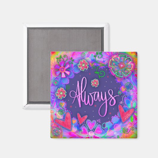 常にかわいらしおもしろいフローラモダン検査 マグネット (正面/裏面)