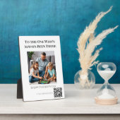 常にそこにいた – 父の日 フォトプラーク (側面)