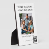 常にそこにいた – 父の日 フォトプラーク (側面)