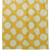 常にひまわり黄色 シャワーカーテン (正面)