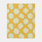 常にひまわり黄色 フリースブランケット (正面)