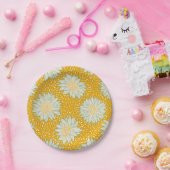 常にひまわり黄色 ペーパープレート (パーティー)