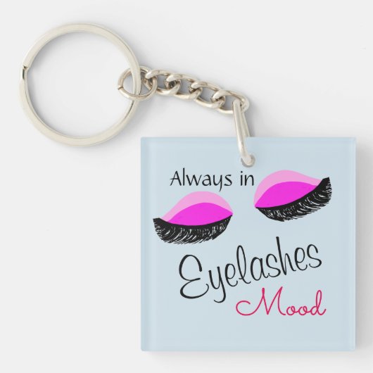 常にまつ毛ムードのトートバッグ キーホルダー (正面)