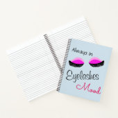 常にまつ毛ムードのトートバッグ ノートブック (内部)