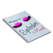 常にまつ毛ムードのトートバッグ ノートブック (右側)