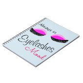 常にまつ毛ムードのトートバッグ ノートブック (左側)