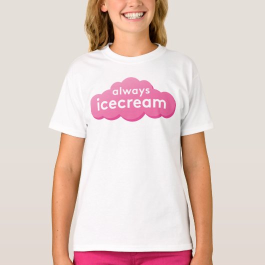常にアイスクリームロゴシャツ Tシャツ (正面)