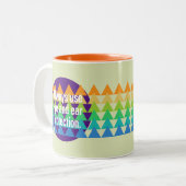 常にアイスペクトラムレインボースポットセージを使用 ツートーンマグカップ (正面左)