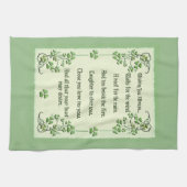 常にアイルランドの天恵を望みます キッチンタオル (横)